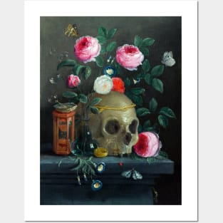 Skull & Roses Posters and Art